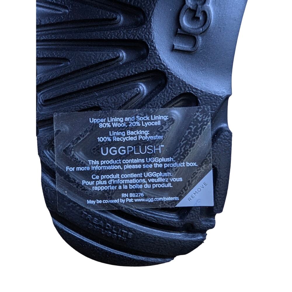UGG Toddlers 10 Neumel‎ II Boots Black Suede UGG Plush Booties Zip Lace up NWB - Picture 7 of 9